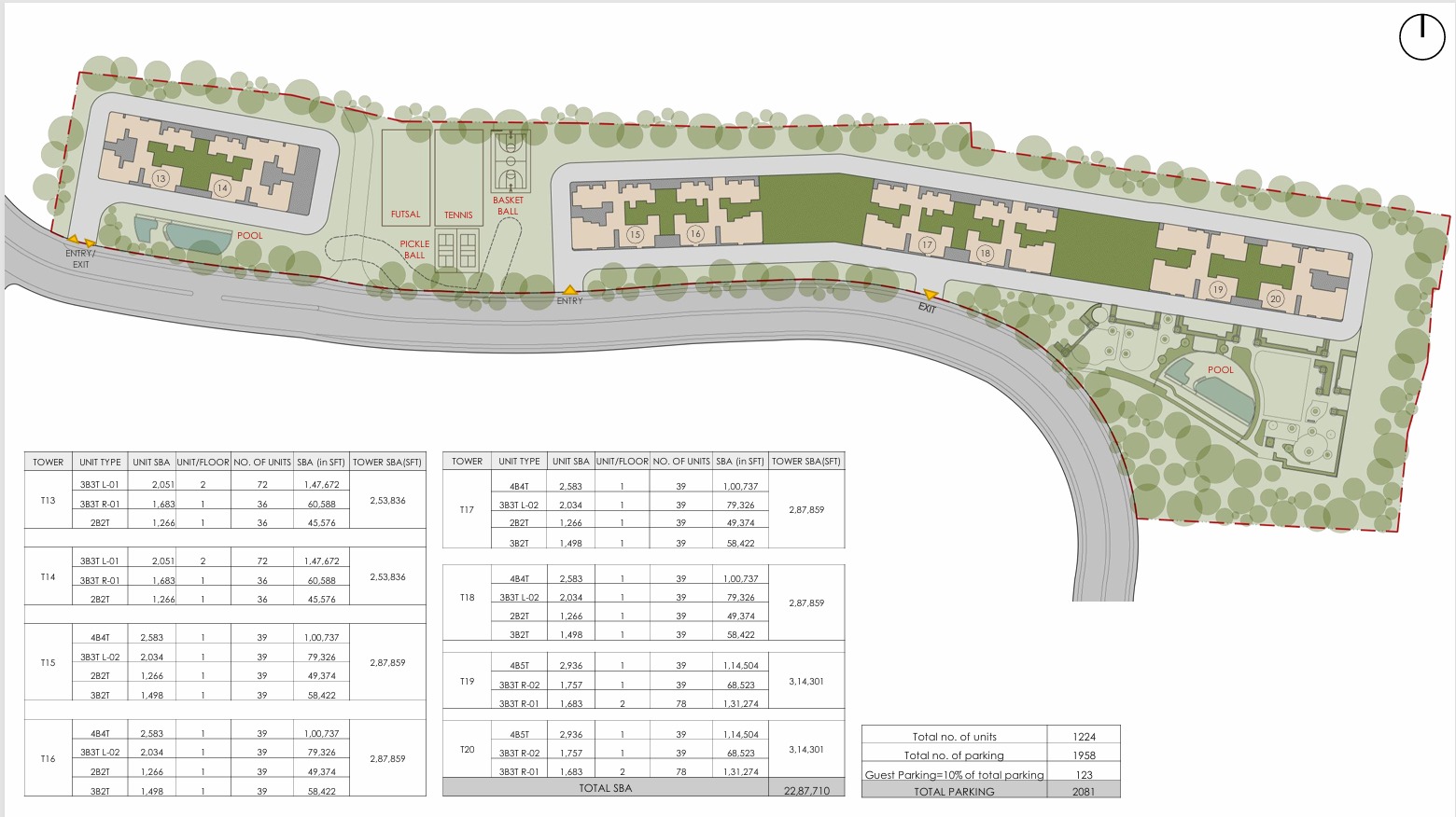 Nambiar District 25 Phase 3 site layout